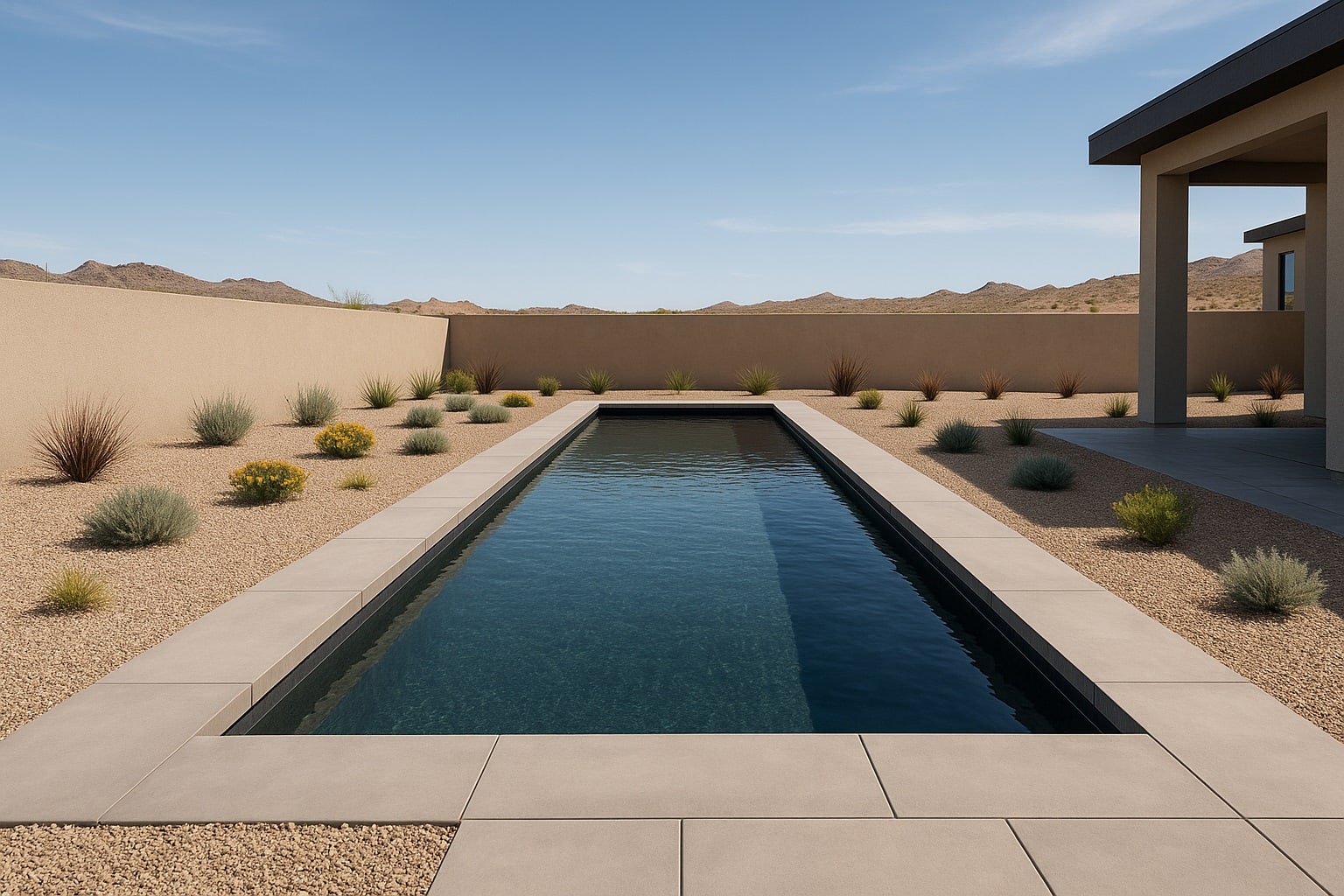 Diamond Quartz pool finish