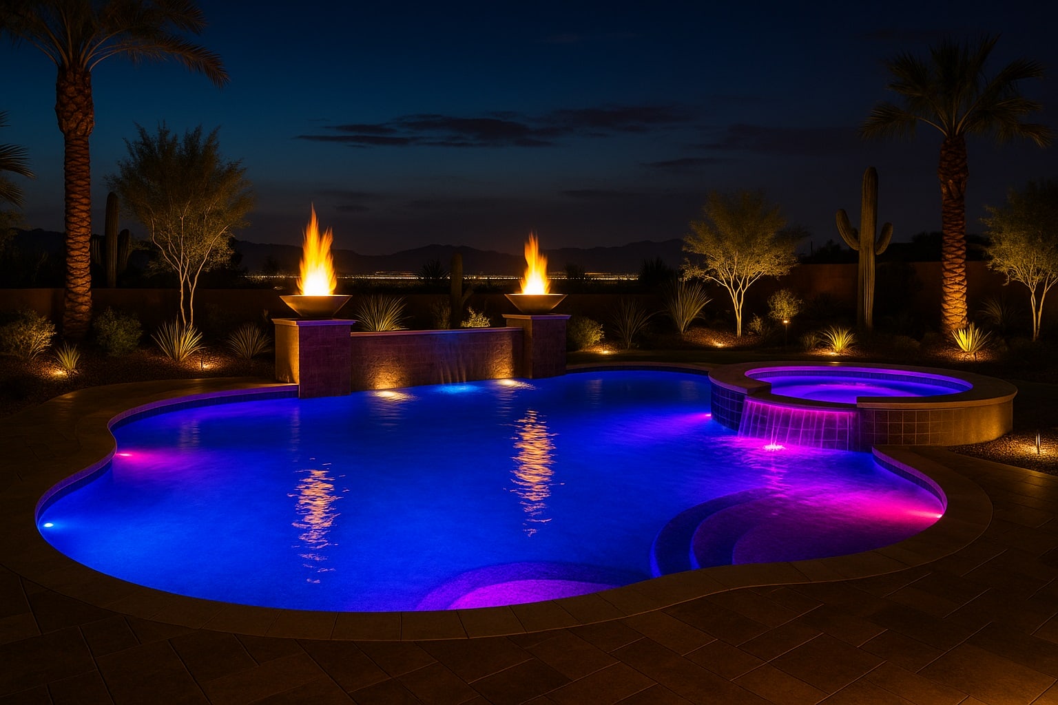 All-Tile Mosaic pool finish